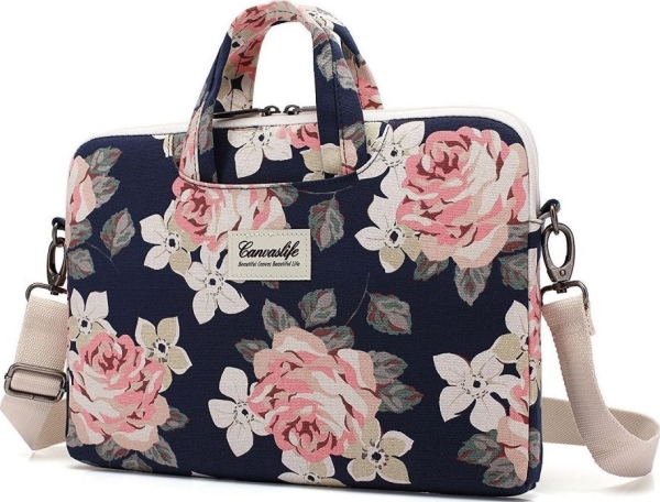 Canvaslife Navy Rose Macbook Pro 15 Taske