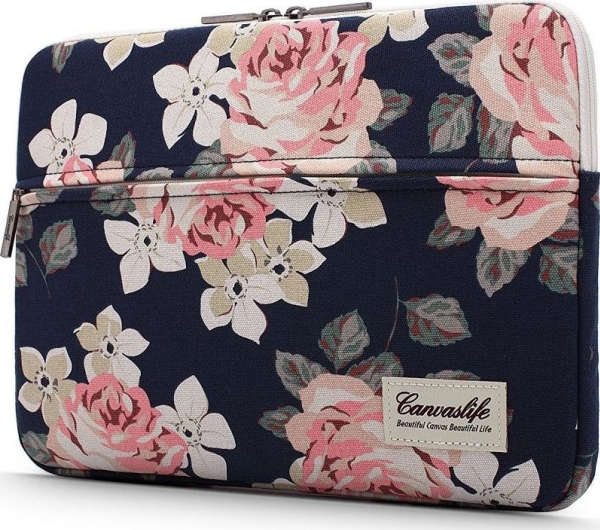 Canvaslife 13-14" Sleeve Navy Rose til bærbar