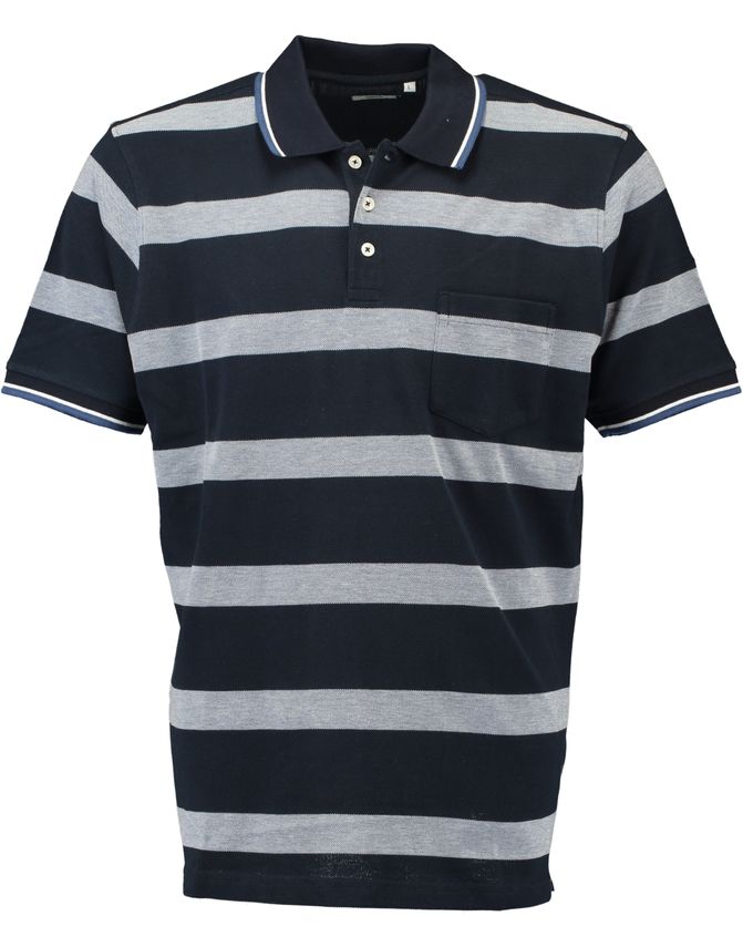 Regular Fit Polo fra Black Blue