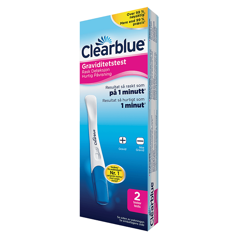 Clearblue Hurtig Graviditetstest fra Babyplan