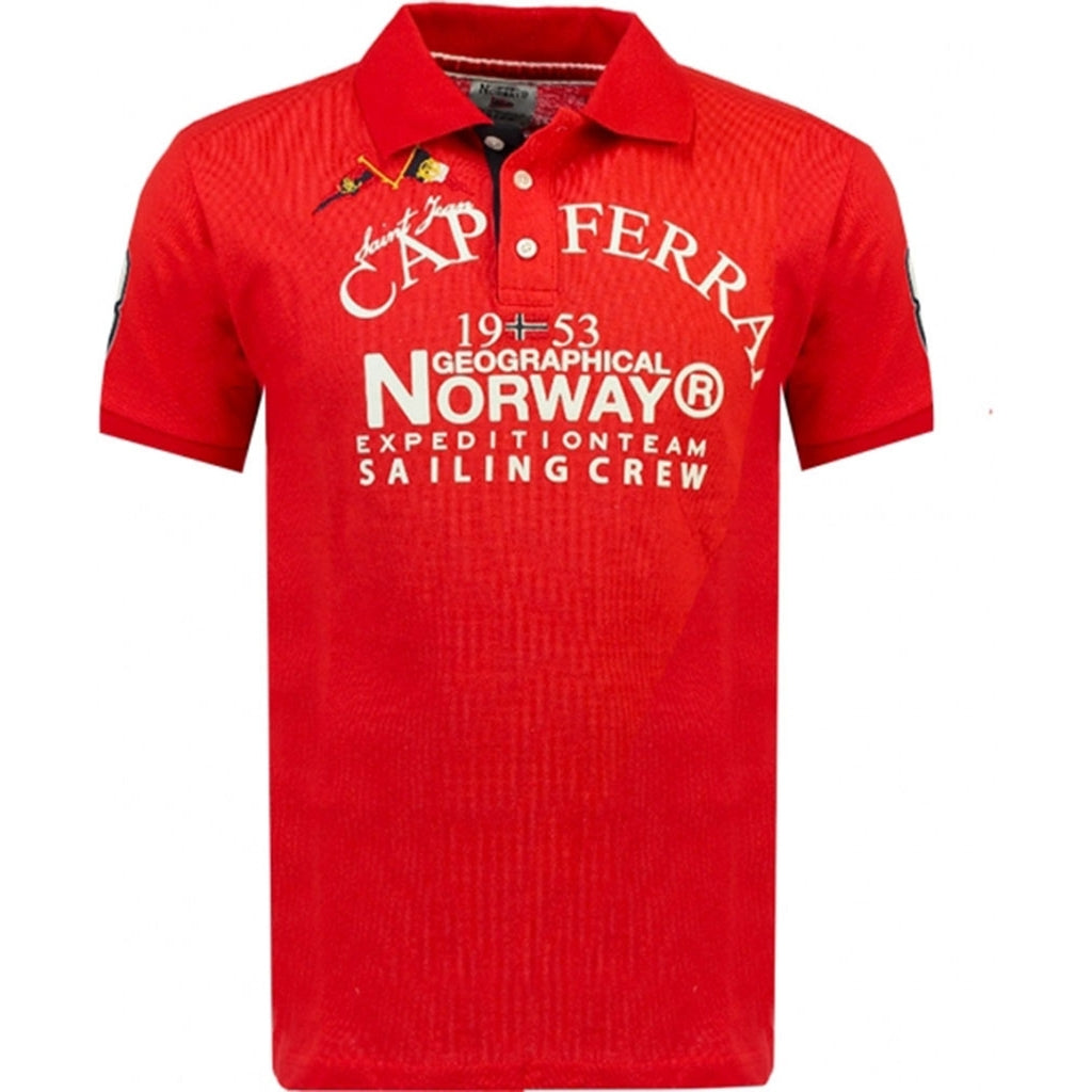 Herre Polo T-shirt i Rød fra Geographical Norway
