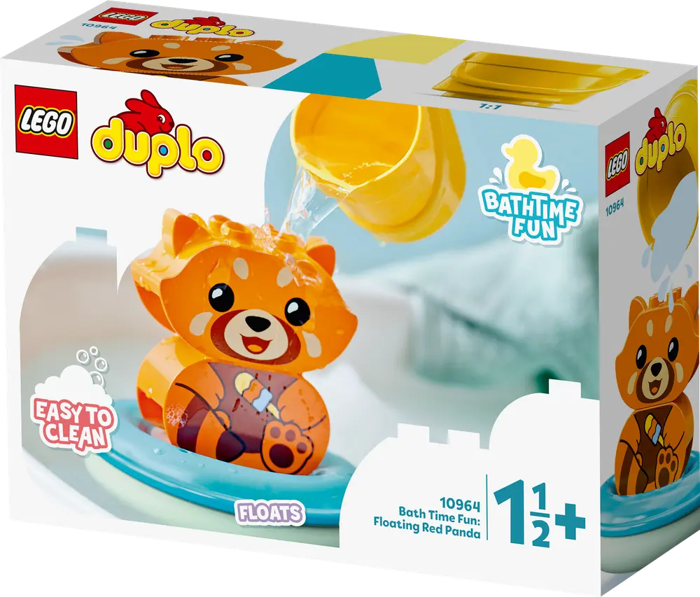 Sjov I Badet: Flydende Rød Panda 10964   Duploâ® fra Legoâ®