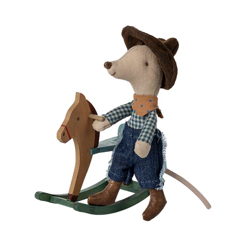 Cowboymus På Gyngehest   Lillebror fra Maileg