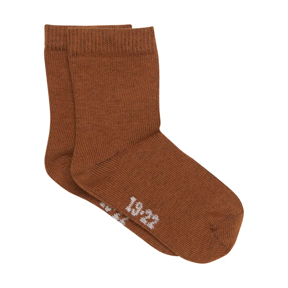 Ankle Sok  Solid   Chipmunk   27 30 fra Bekids