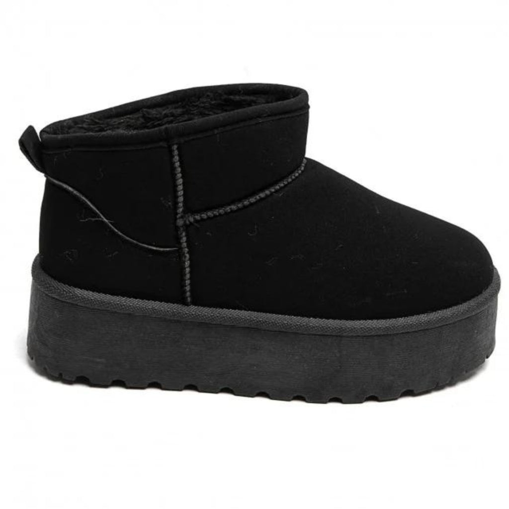 Agathe Dame Bamsestøvler 8906   Black fra Shoes