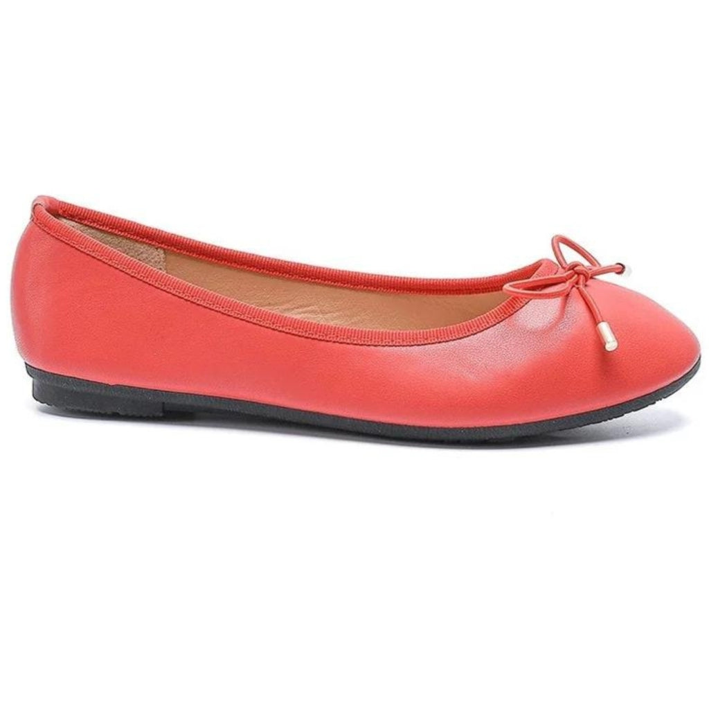 Alli Dame Ballerinasko Vg256   Rosso fra Shoes