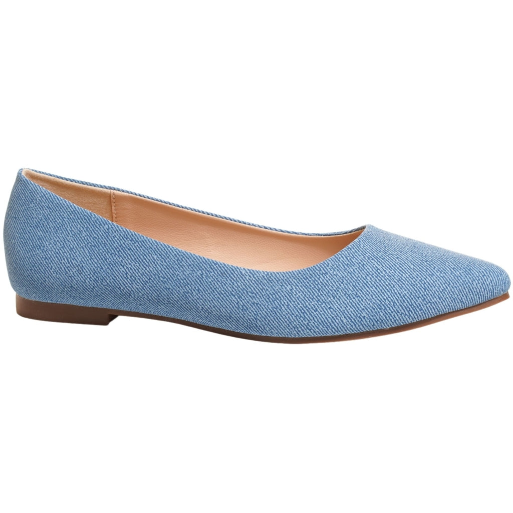 Lulu Dame Ballerinasko 8192   Blue fra Shoes