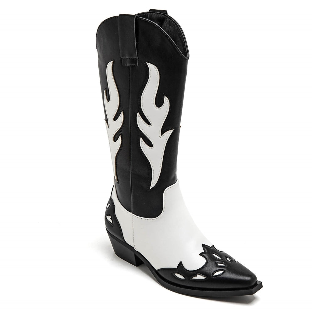 Abby Dame Cowboystøvle 9632a   Black fra Shoes