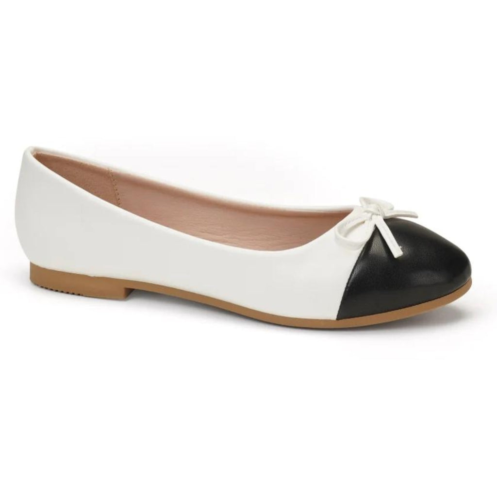 Elise Dame Ballerinasko 8189   White fra Shoes