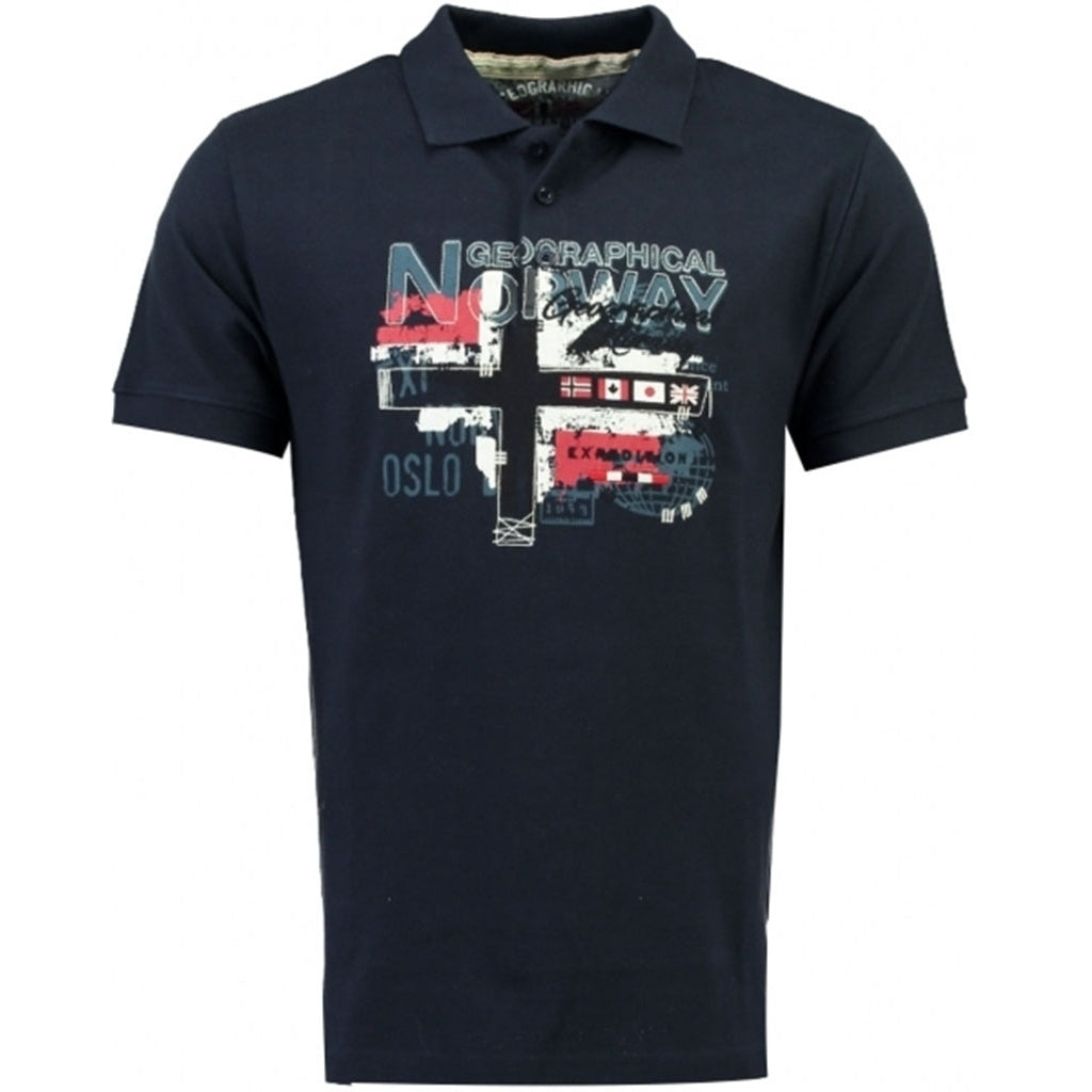 Herre Polo Ketchup   Navy fra Geographical Norway
