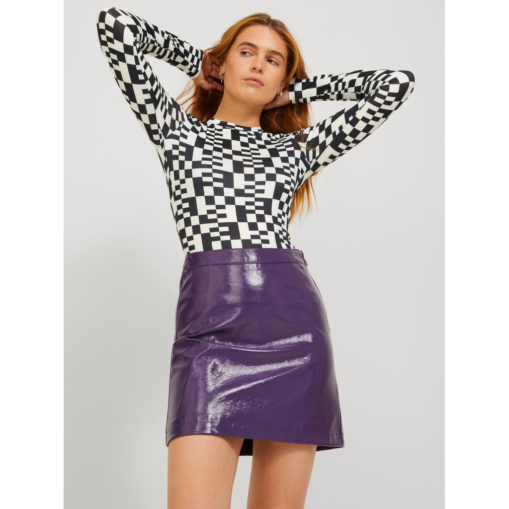 Dame Bluse Jxgina   Black Blanc De Blanc Aop fra Jjxx