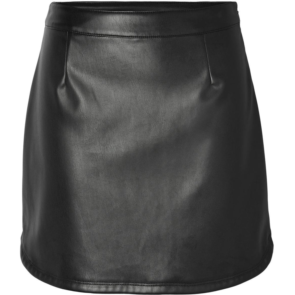 Dame Nmproof Hw Pu Skirt   Black fra Noisy May