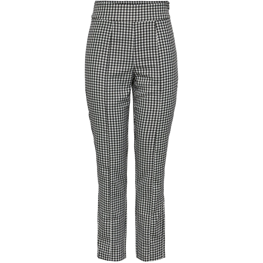 Bukser Pcastrid   Bright White Check fra Pieces