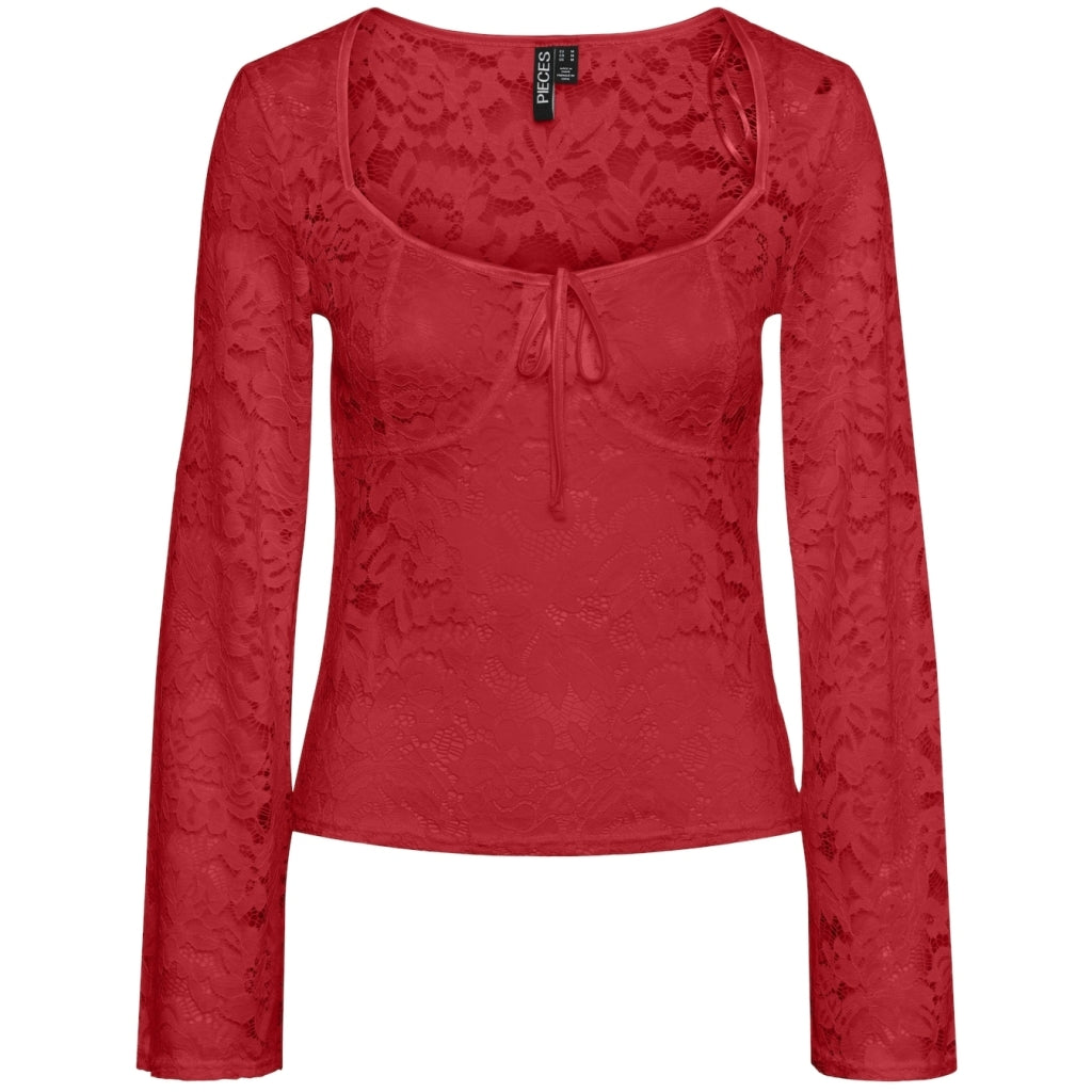 Dame Blondetop Pcamalie   High Risk Red fra Pieces