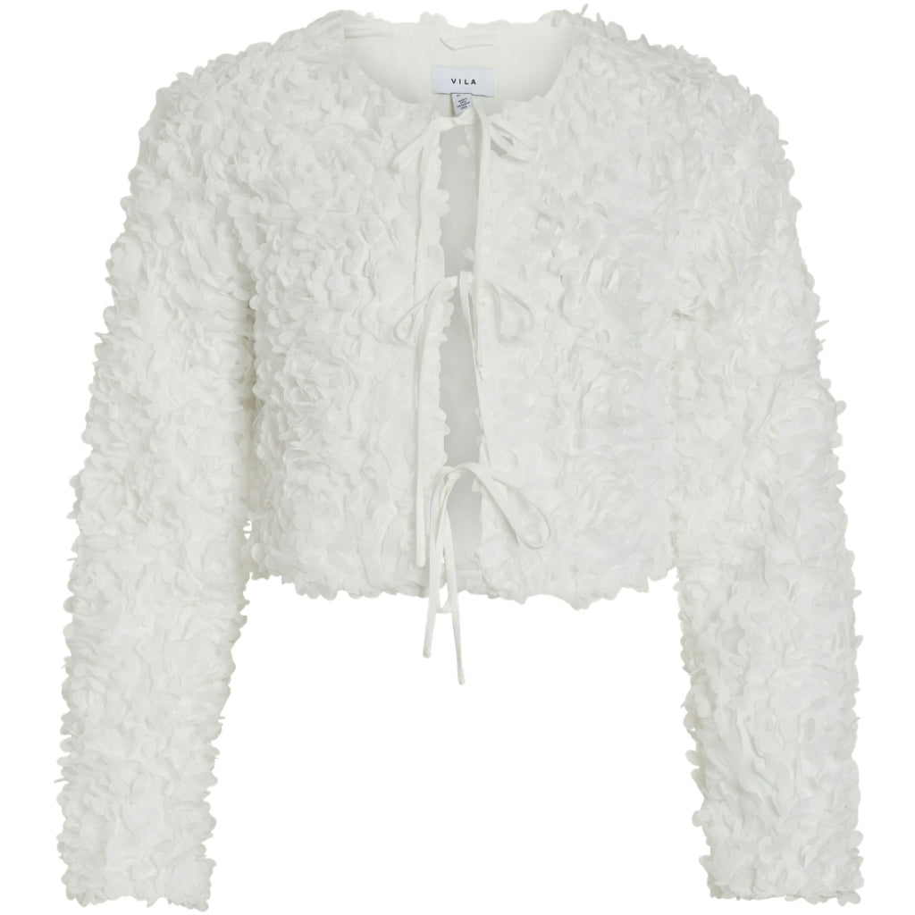 Dame Bluse Viflorella   Cloud Dancer fra Vila
