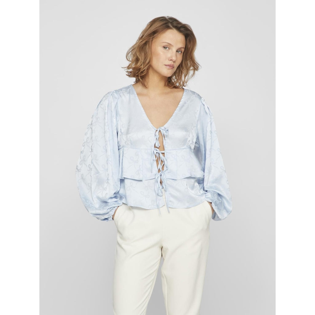 Dame Bluse Vimaluna   Kentucky Blue fra Vila