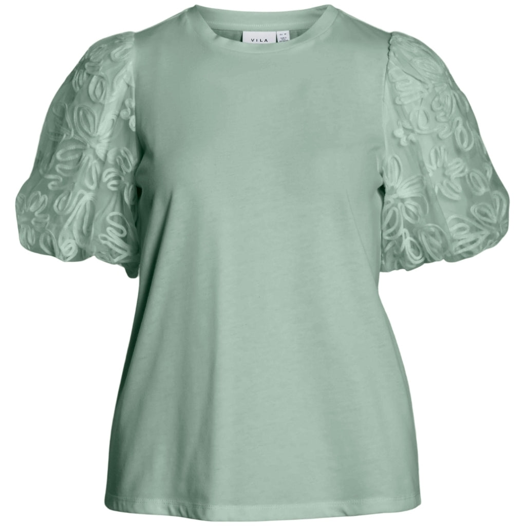Dame Bluse Visimonia   Silt Green fra Vila