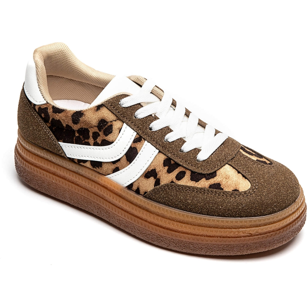 Agnes Sneakers til Damer - Leopard Design Udsalg