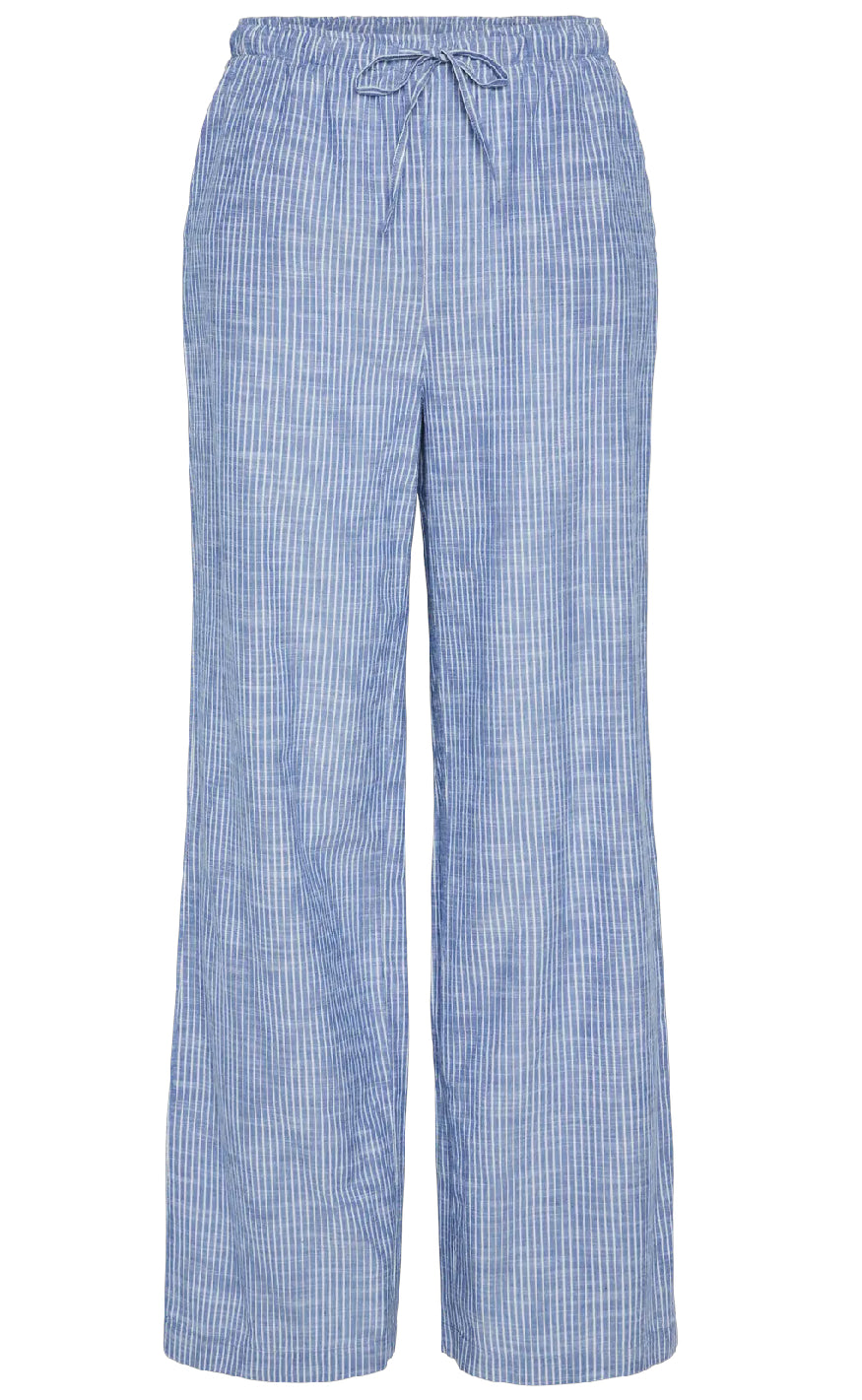 Bukser   Apia   Nautical Blue Bright White fra Pieces