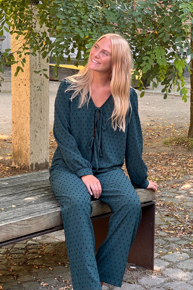 A View   Bukser   Sif Pants   Dark Green fra A-view